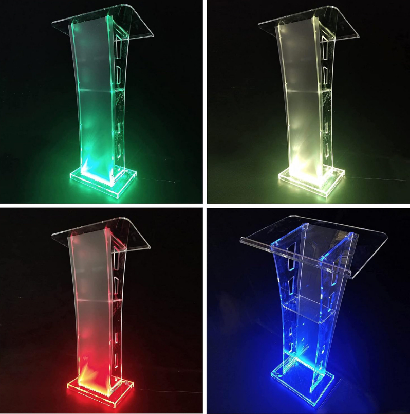 Acrylic Podium 43in Tall
